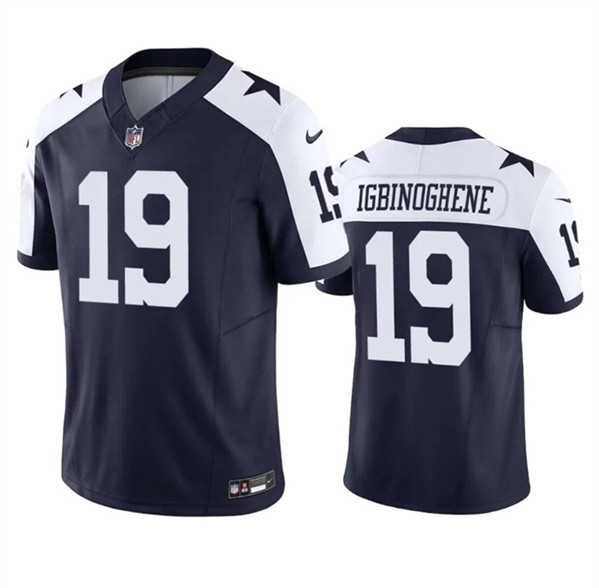 Men & Women & Youth Dallas Cowboys #19 Noah Igbinoghene Navy White 2023 F.U.S.E. Vapor Limited Jersey->dallas cowboys->NFL Jersey